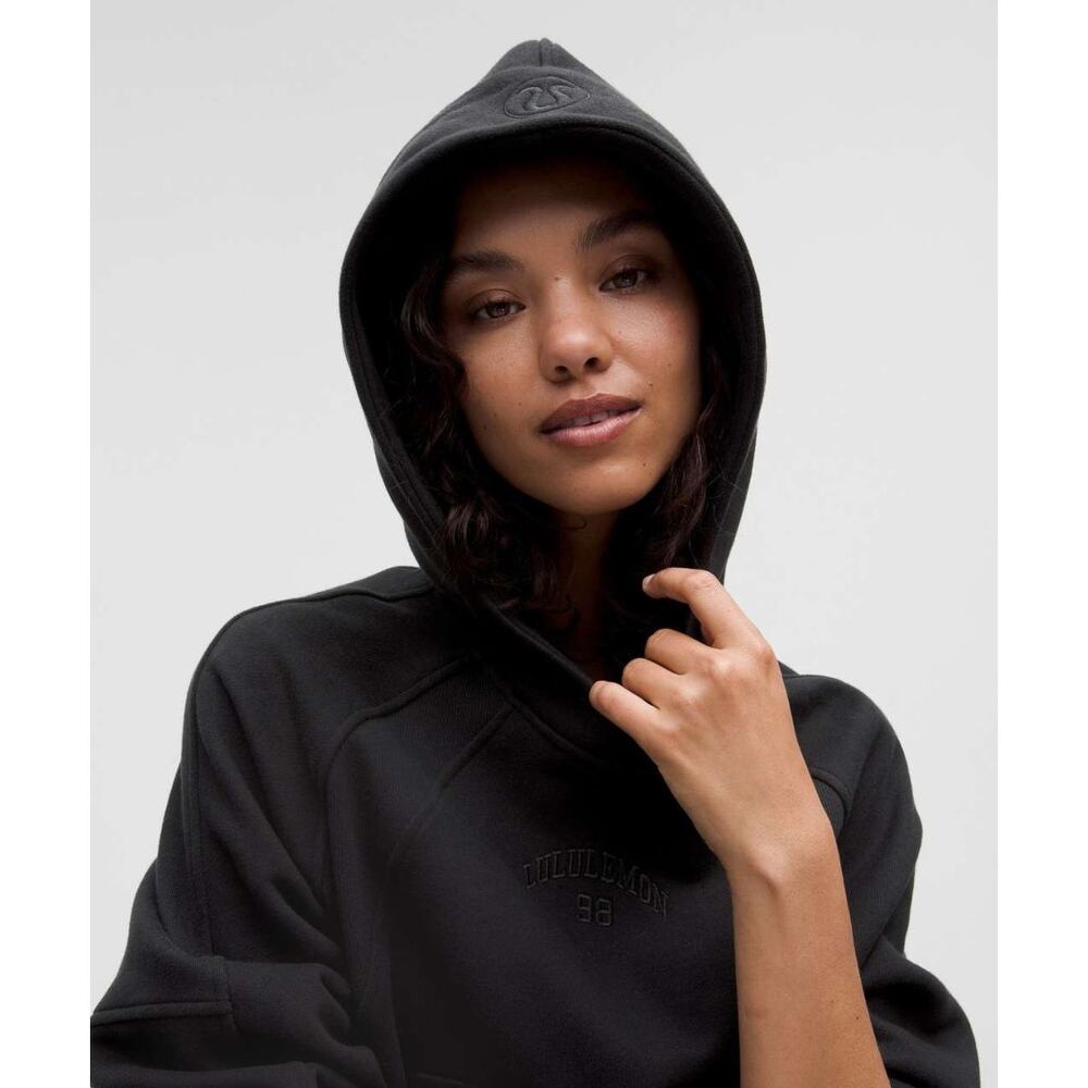 NWT Lululemon Scuba Oversized Hoodie Graphic Black Athleisure Sports Size XS/S - Picture 5 of 5